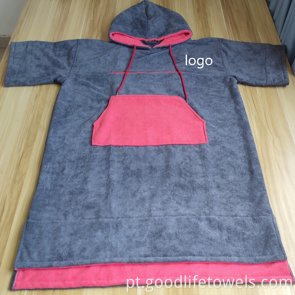 Custom Microfiber Cotton Surf Robe Towel